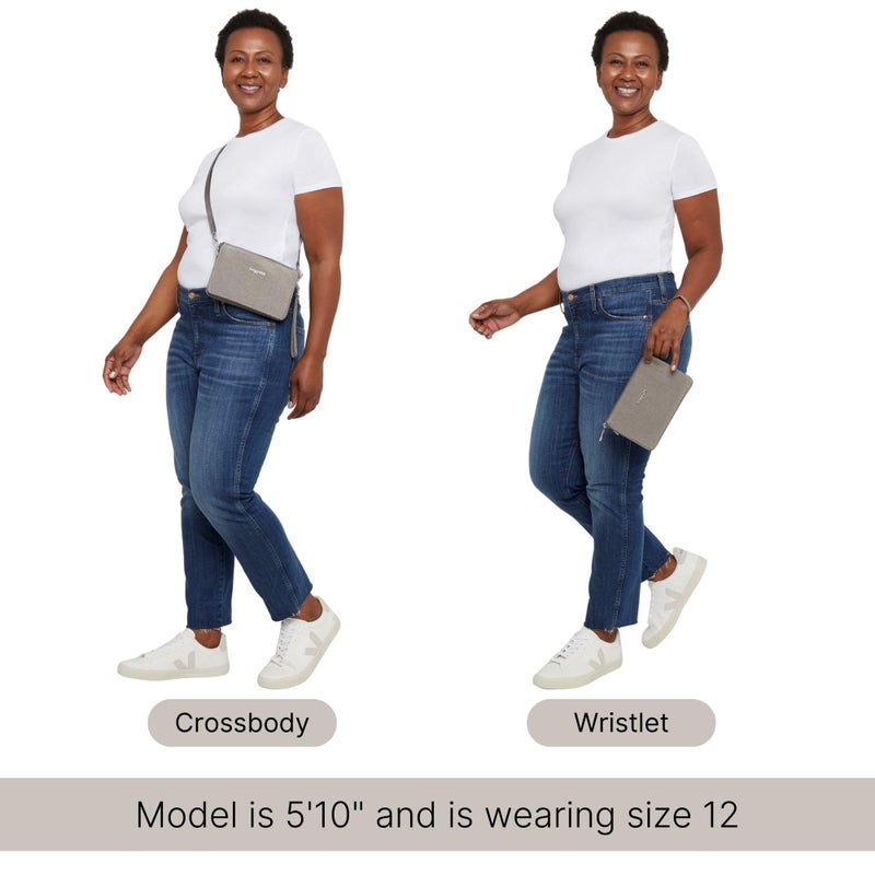 Baggallini The Only Mini Bag - 8.25"x 5.5" Lightweight Small Wristlet Crossbody Bag - Image 5