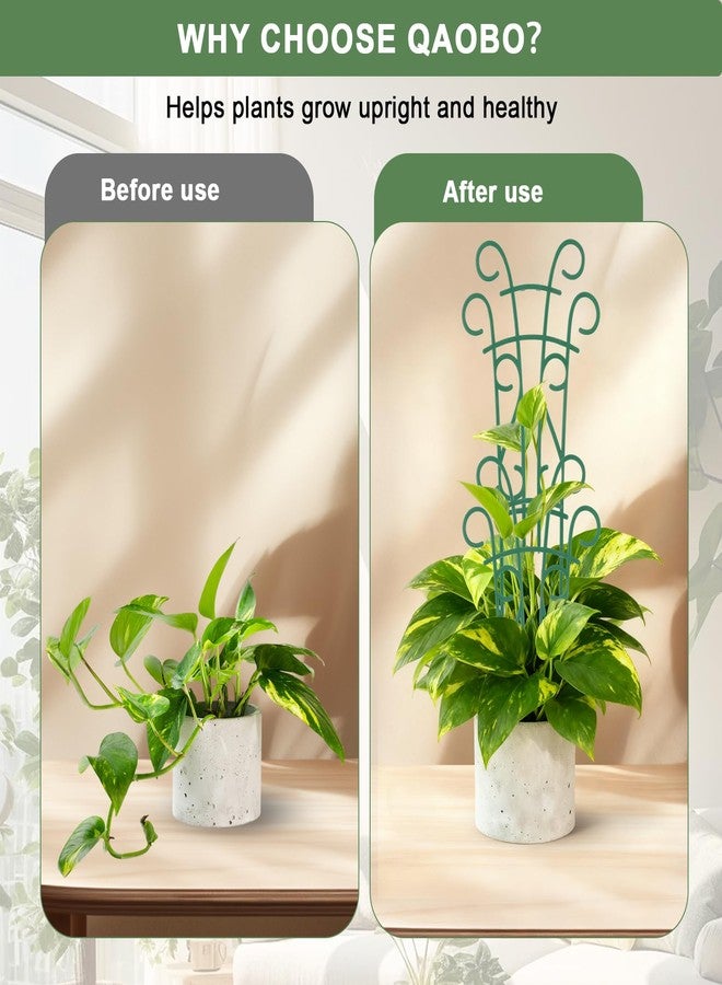 Qaobo 6 Pack Indoor Plant Trellis for Potted Plants, Stackable Garden Trellis for Climbing Plants Outdoor, Small Trellis for Houseplants Rose Hoya Pothos Plant Climber Support - Image 4