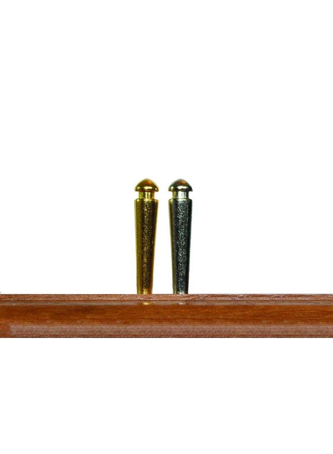Wood Expressions We Games Premium Easy Grip Cribbage Pegs With A Tapered Design & Velvet Pouch Set Of 6 (3 Gold & 3 Silver)  - Image 5