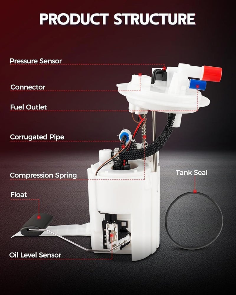 Torchbeam Fuel Pump Module Assembly HP10097 Compatible with 1997 Lincoln Town Car Mercury Grand Marquis Ford Crown Victoria GAS - Image 5