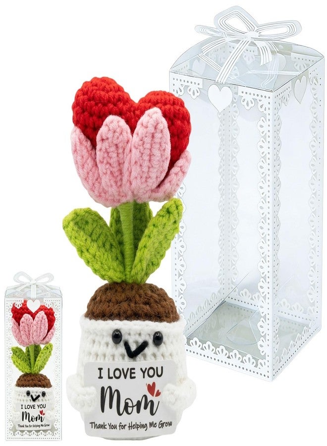 Glazeal Funny Gifts for Mom from Daughter Son, Cute Positive Flowers Doll with Display Gift Box for Mom Birthday, Mothers Day, 5.9"×2.9"×2.9" - Image 1