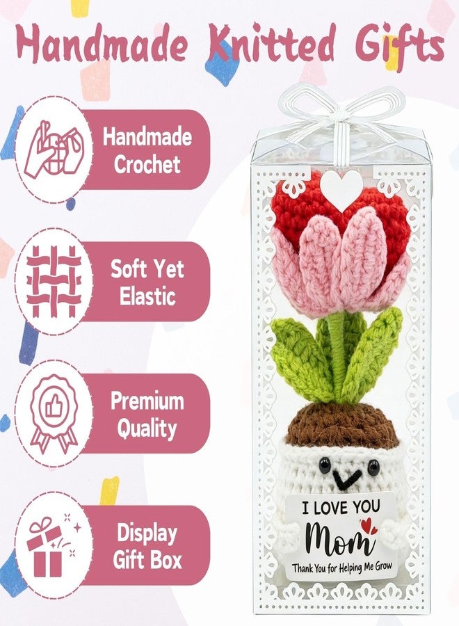 Glazeal Funny Gifts for Mom from Daughter Son, Cute Positive Flowers Doll with Display Gift Box for Mom Birthday, Mothers Day, 5.9"×2.9"×2.9" - Image 3