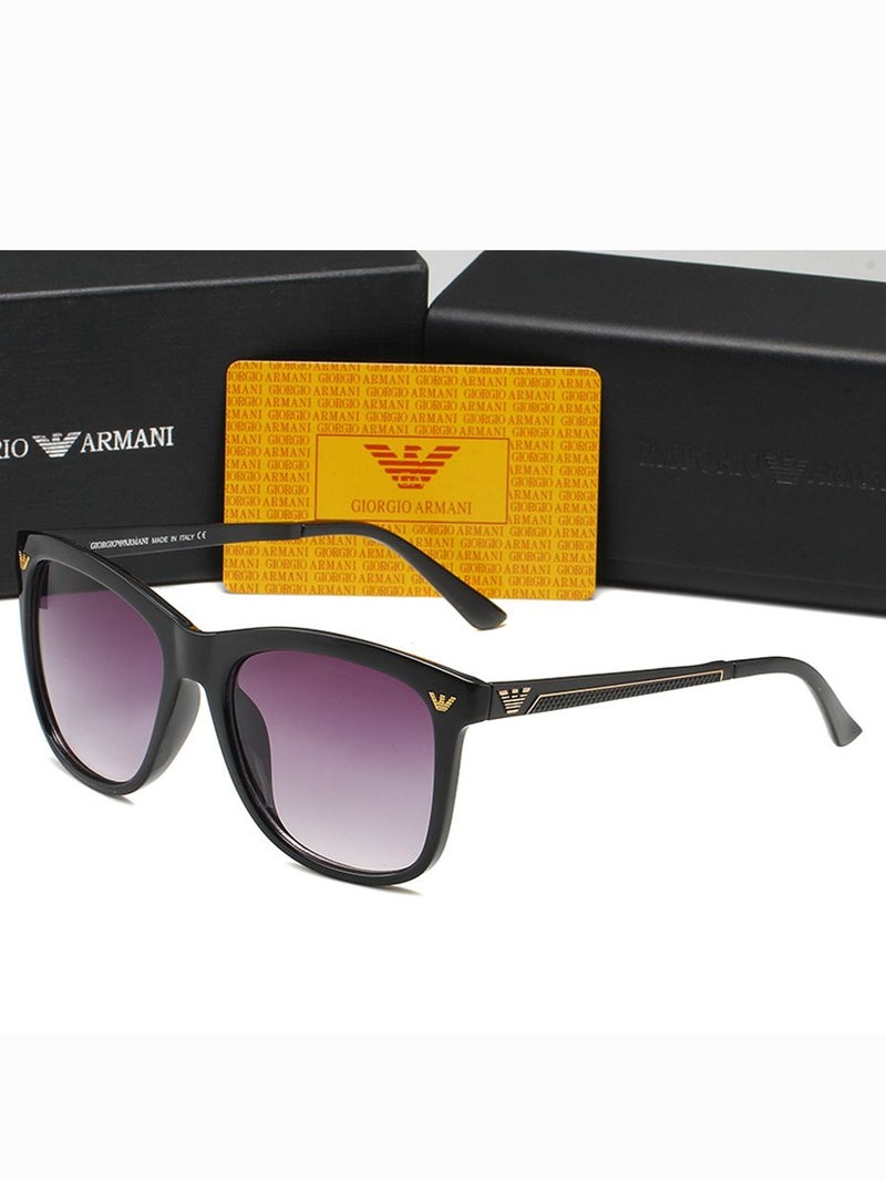Armani Men's Ea643 Classic Design Sunglasses Black Frame Gradient Lenses - Image 1