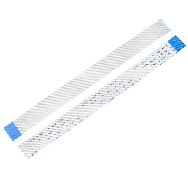 SLVC FFC Cable 26 Pin 0.5mm Reverse Pin(100mm Length) Flat Flexible FPC LVDS Ribbon Wire Flat Cable for Digital camcorders,laptops,LCD TVs,LCD,3D Printer(White)(Pack of 1) - Image 1