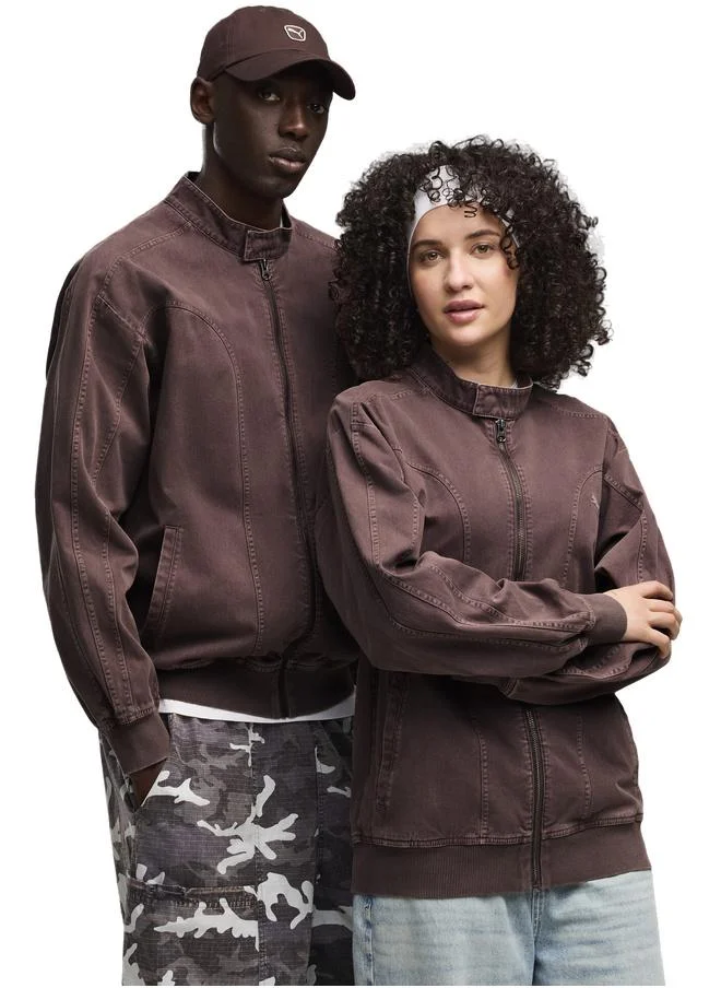 FUTURE.PUMA.ARCHIVE T7 Relaxed Washed Twill Track Jacket Unisex