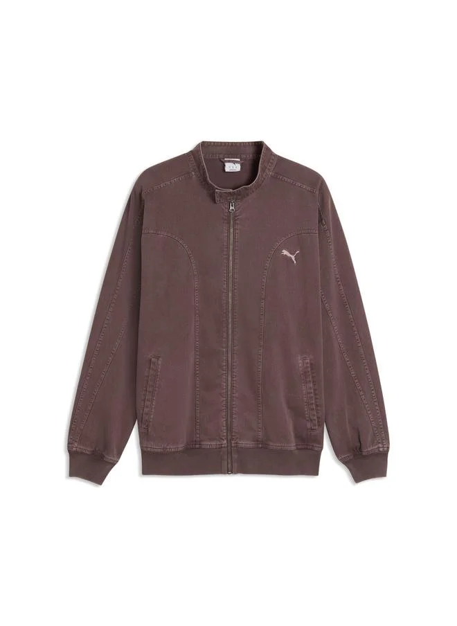 Puma Rich Cocoa FUTURE.PUMA.ARCHIVE T7 Relaxed Washed Twill Track Jacket Unisex  | Best Price UAE