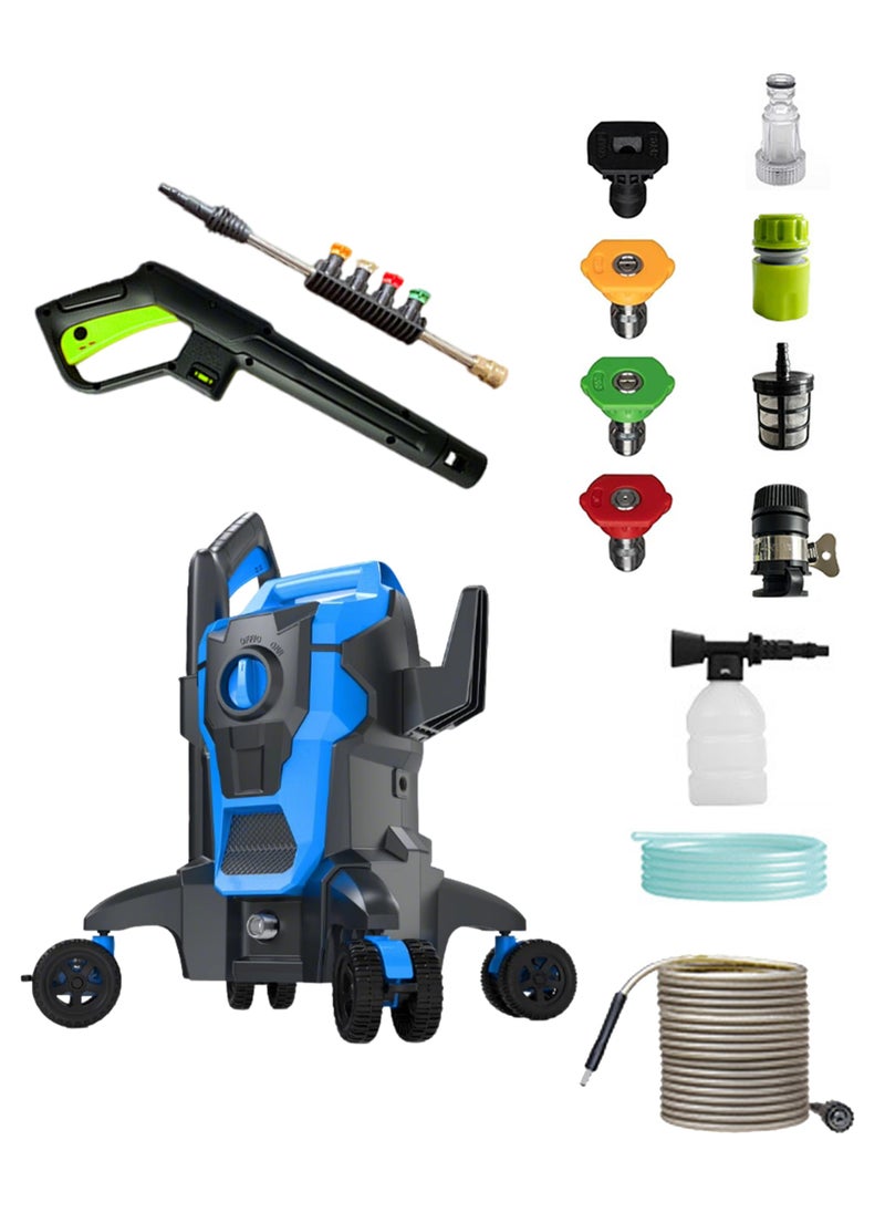Jourvent 3000W Electric Pressure Washer, 2500 Max PSI 2.4 Max GPM with Anti-Tipping Technology, Pro-Style Steel Wand, 5-Nozzle Set, for Cars/Fences/Driveways/Home/Patios  - Image 1