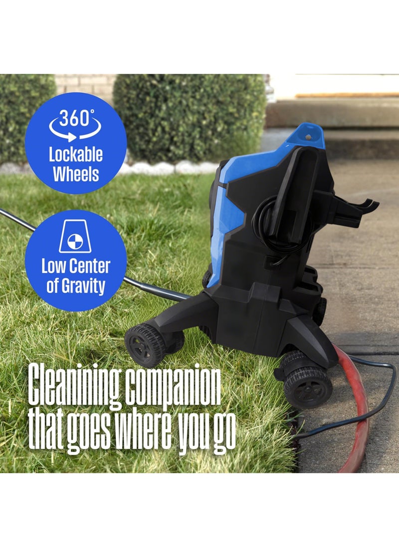 Jourvent 3000W Electric Pressure Washer, 2500 Max PSI 2.4 Max GPM with Anti-Tipping Technology, Pro-Style Steel Wand, 5-Nozzle Set, for Cars/Fences/Driveways/Home/Patios  - Image 4