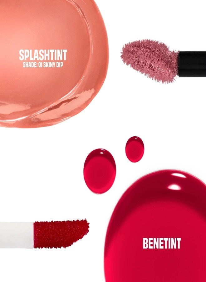 Benefit Cosmetics Splashtint Moisturizing Dewy Lip Tint 6ml – Shade 05 Honeymooner Glow Tint, Warm Rose – Hydrating, Sheer Color, Dewy Finish - Image 5