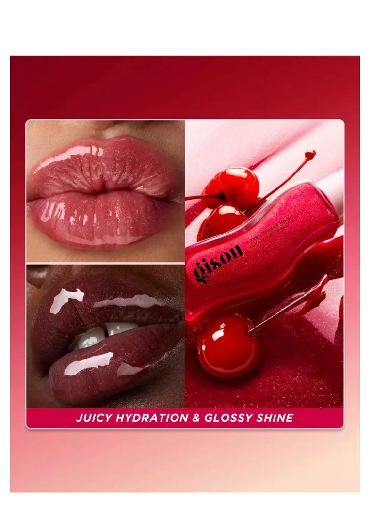 Gisou Gisoo Lip Gloss & Moisturizer - Cherry on the Cake 8ml  - Image 3