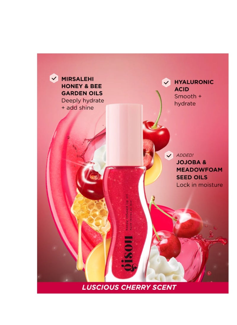 Gisou Gisoo Lip Gloss & Moisturizer - Cherry on the Cake 8ml  - Image 2