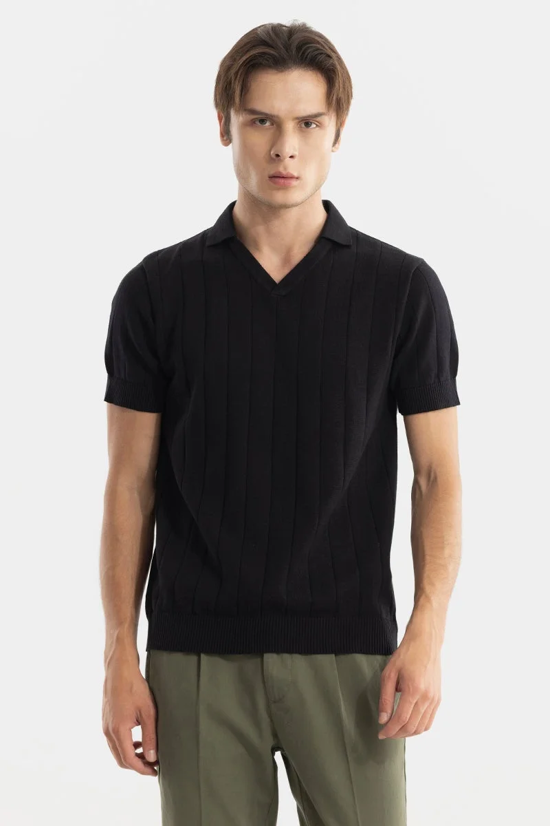 SNITCH Nordic Black Polo T-Shirt