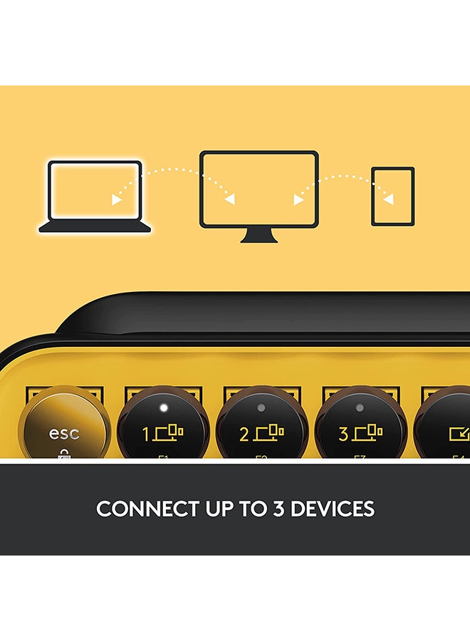 لوجيتيك لوحة مفاتيح ميكانيكية لاسلكية POP Keys مع مفاتيح إيموجي قابلة للتخصيص، تصميم مدمج متين، اتصال بلوتوث أو USB، متعددة الأجهزة، متوافقة مع أنظمة التشغيل، تخطيط عربي - Image 2