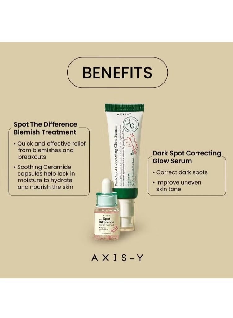 مجموعة AXIS-Y Best Glow Duo - سيروم للبقع الداكنة + علاج للبقع الداكنة لندبات حب الشباب وتفتيح البشرة - Image 4