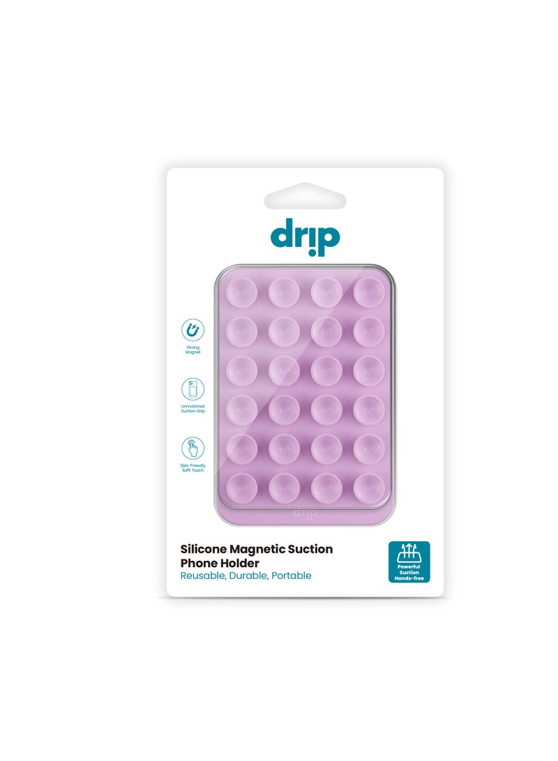 DRIP Silicone Magnetic Suction Phone Holder - MagSafe Compatible, Strong Adhesion, Reusable, Durable, and Portable - Ideal for Flat Surfaces, Mirrors, and Windows - Image 3