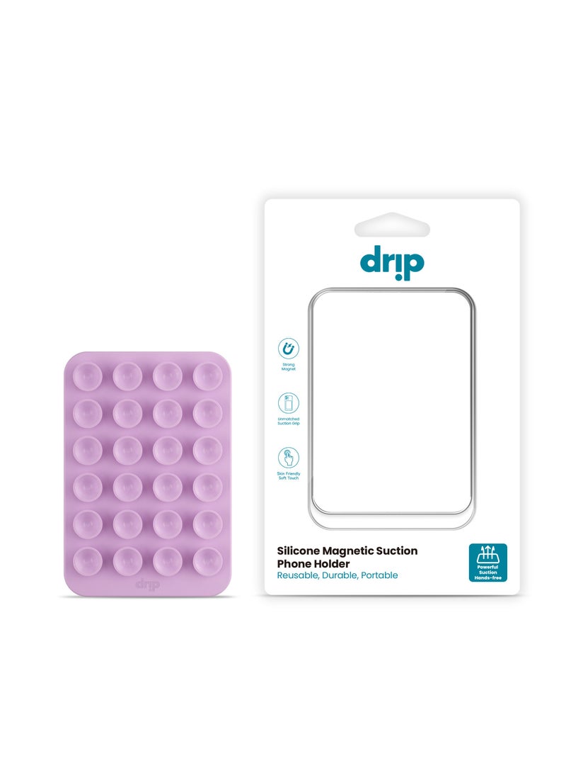 DRIP Silicone Magnetic Suction Phone Holder - MagSafe Compatible, Strong Adhesion, Reusable, Durable, and Portable - Ideal for Flat Surfaces, Mirrors, and Windows - Image 4