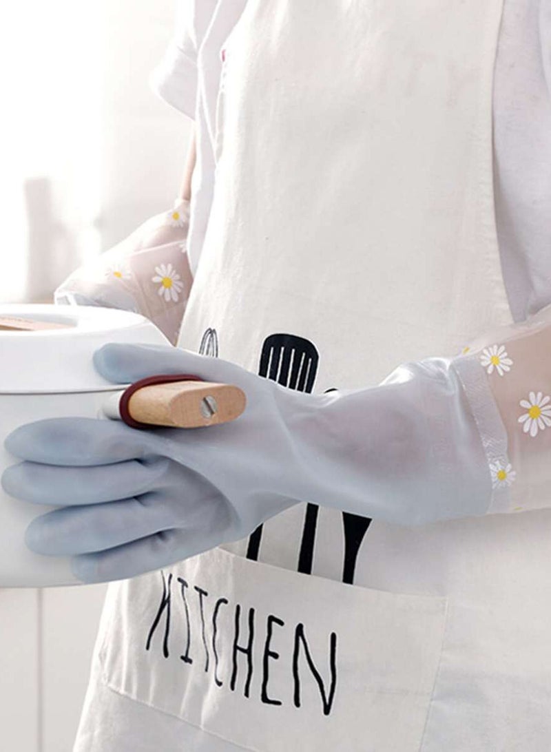 A Pair of Heat Insulated Cleaning Gloves, Waterproof and Slip Resistant, for Kitchen Bathroom Home Gardening Painting Household Tools, One Size - Image 2