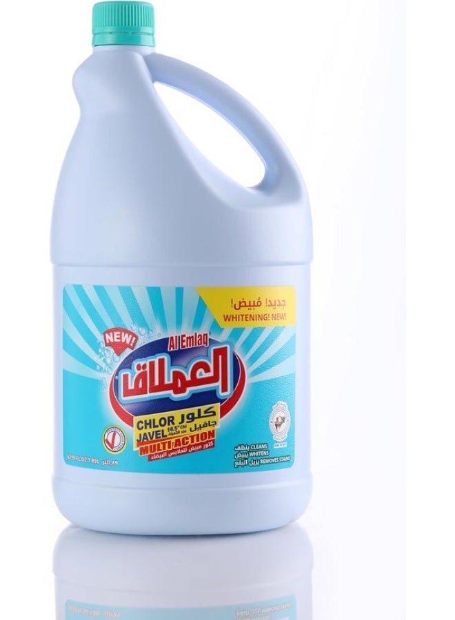 Al Emlaq Disinfecting Bleach – Regular – Powerful Cleaning for Home & Laundry – 1.89L - Image 1