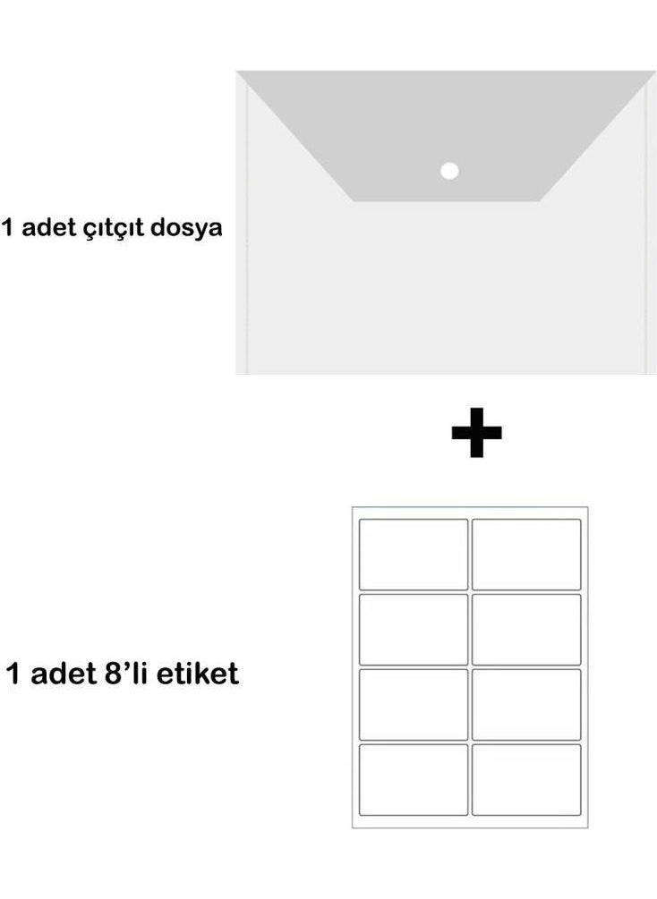 Gıpta Office A4 School Notebook 100 Sheets 8 Pieces 4 Squares 4 Lined Spiral Plastic Cover  - Image 2