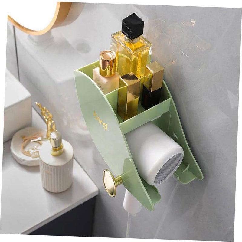 Wall Mount Hair Dryer Holder Organizer For Bathroom Home And Barbershop Storage - Image 3