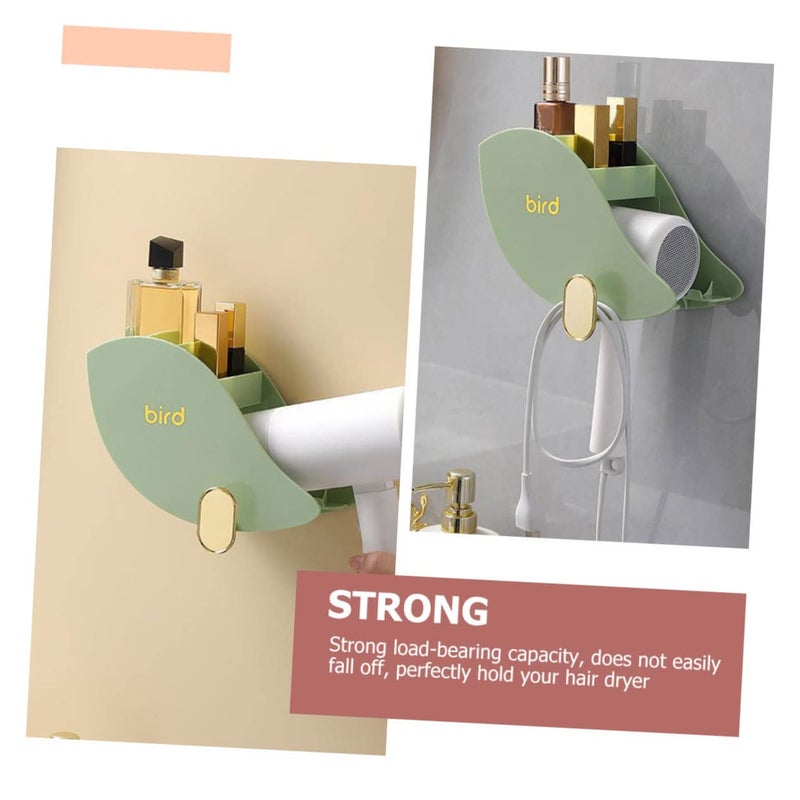 Wall Mount Hair Dryer Holder Organizer For Bathroom Home And Barbershop Storage - Image 4