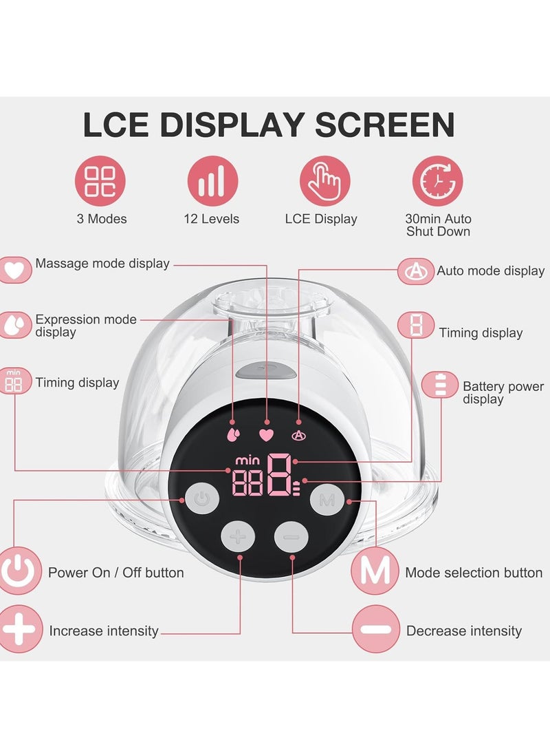 مضخة مزدوجة كهربائية S12A، محمولة، شاشة ذكية، 3 أوضاع، و12 مستوى - Image 4
