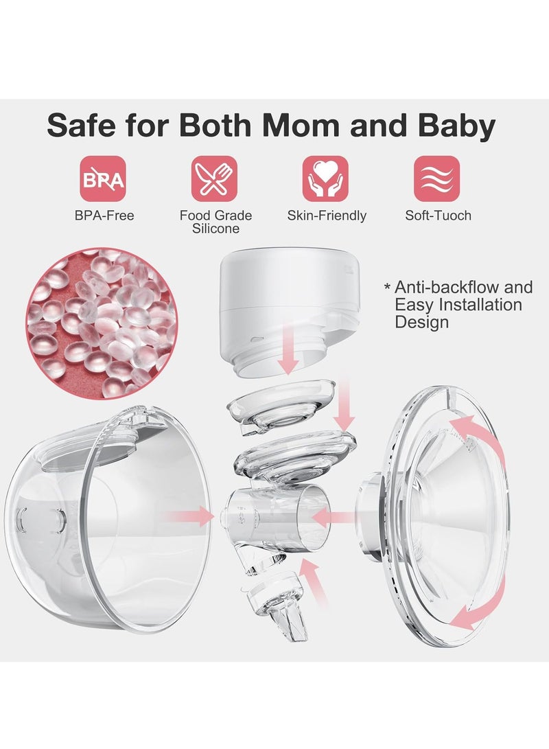 مضخة مزدوجة كهربائية S12A، محمولة، شاشة ذكية، 3 أوضاع، و12 مستوى - Image 5