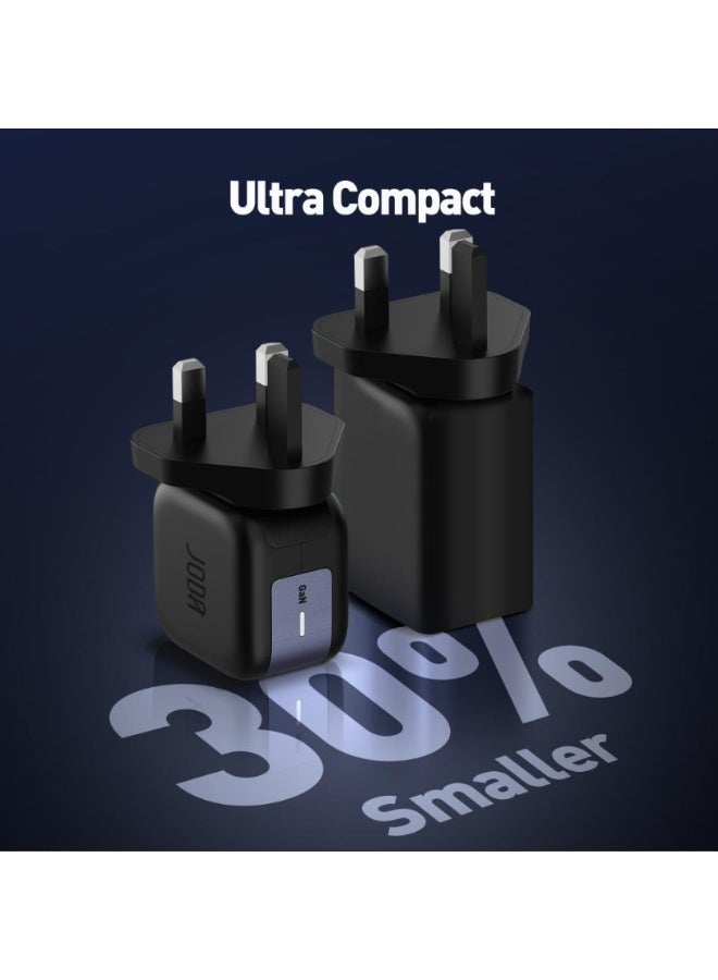 جودا شاحن جداري JODA بقوة 30 واط بمنفذ تايب سي - اسود - Image 2