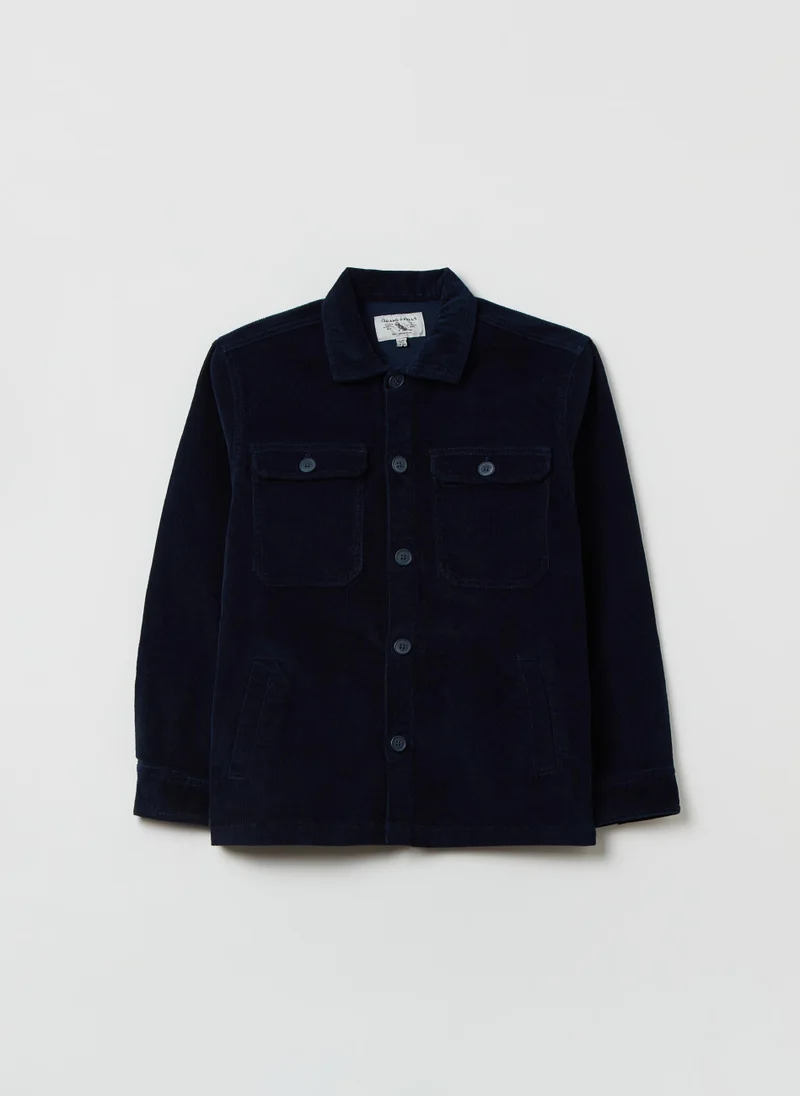 Ovs Ovs Boys Corduroy Button Up Jacket