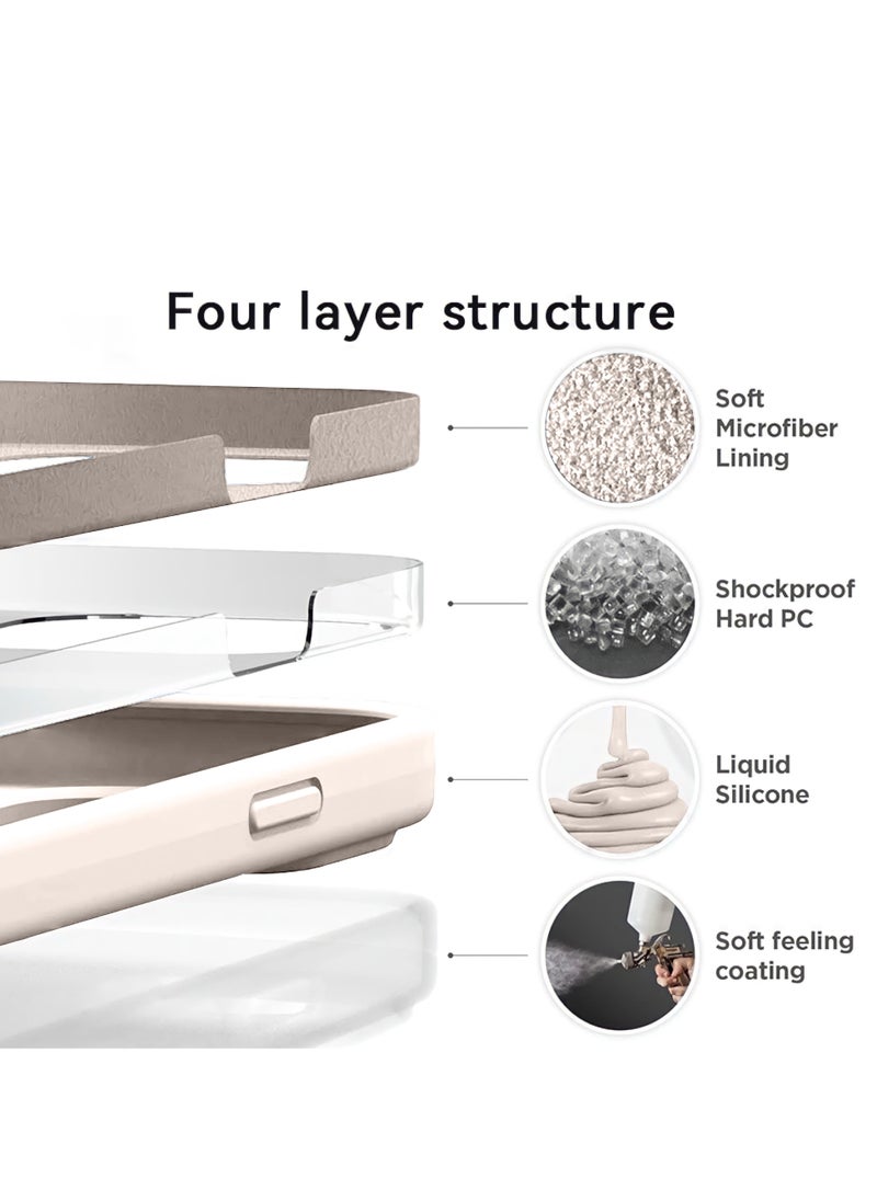 Mida - iPhone 15 Pro Silicone Case Cover, full body protection case with a soft silky feel, shockproof cover with microfiber lining - Image 1