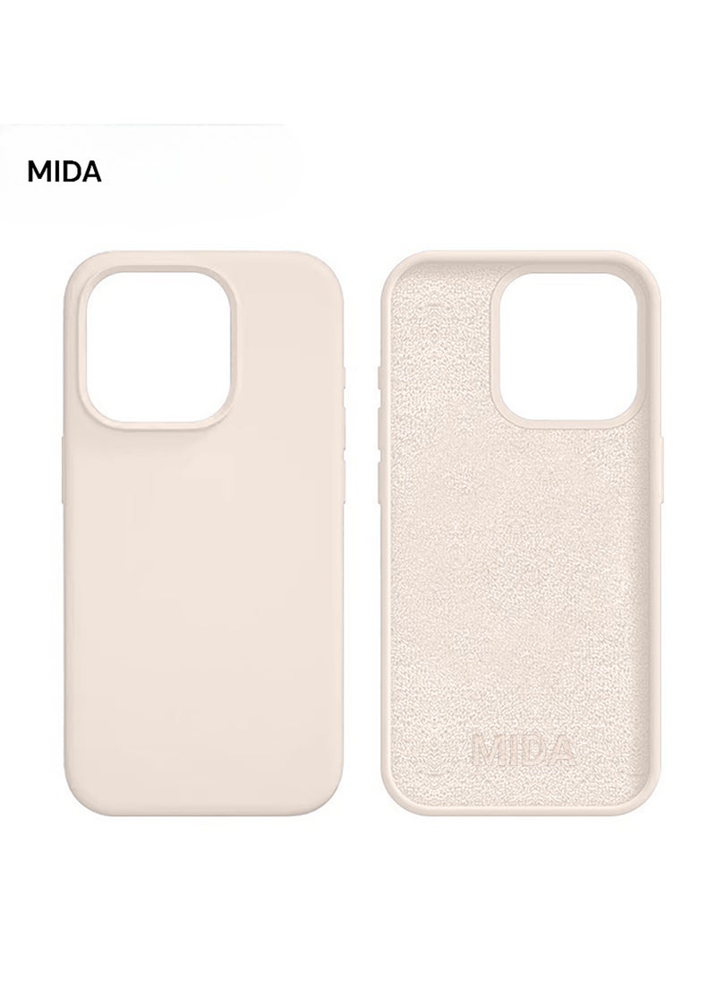 Mida - iPhone 15 Pro Silicone Case Cover, full body protection case with a soft silky feel, shockproof cover with microfiber lining - Image 1