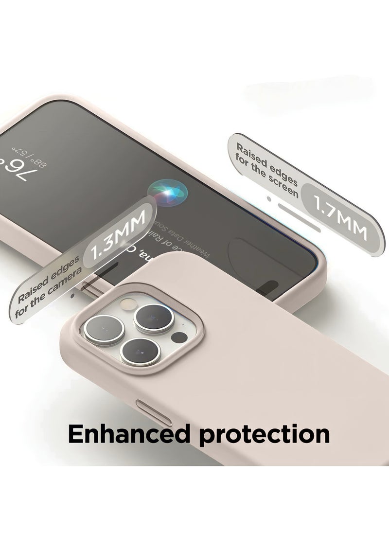 Mida - iPhone 15 Pro Silicone Case Cover, full body protection case with a soft silky feel, shockproof cover with microfiber lining - Image 1