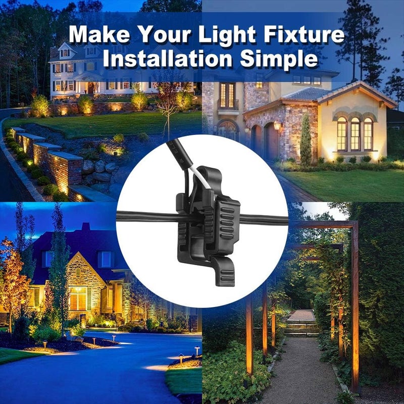 AizzKry 20Pack Low Voltage Wire Connectors, 12-18 Gauge UL Listed Low Voltage Cable Connector Outdoor Lighting Connectors for Landscape Lighting/Pathway Light/Spotlight - Image 5