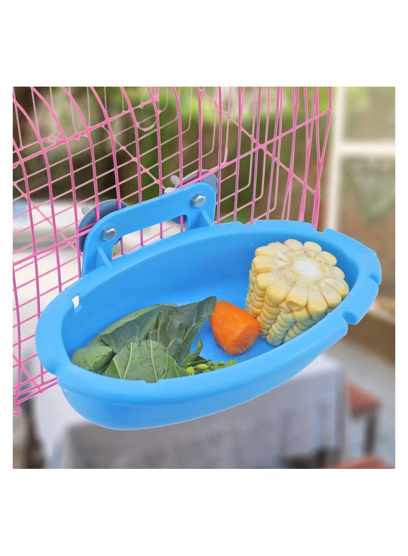 SYOSI Bird Bath for Cage Small Tub Bowl Bowl Basin Hanging Birdbath Toy Water Shower Food Feeder for Hang Inside Cage Birdbath Shower for Parrot Parakeets Cockatiels Canary Budgerigar - Image 5