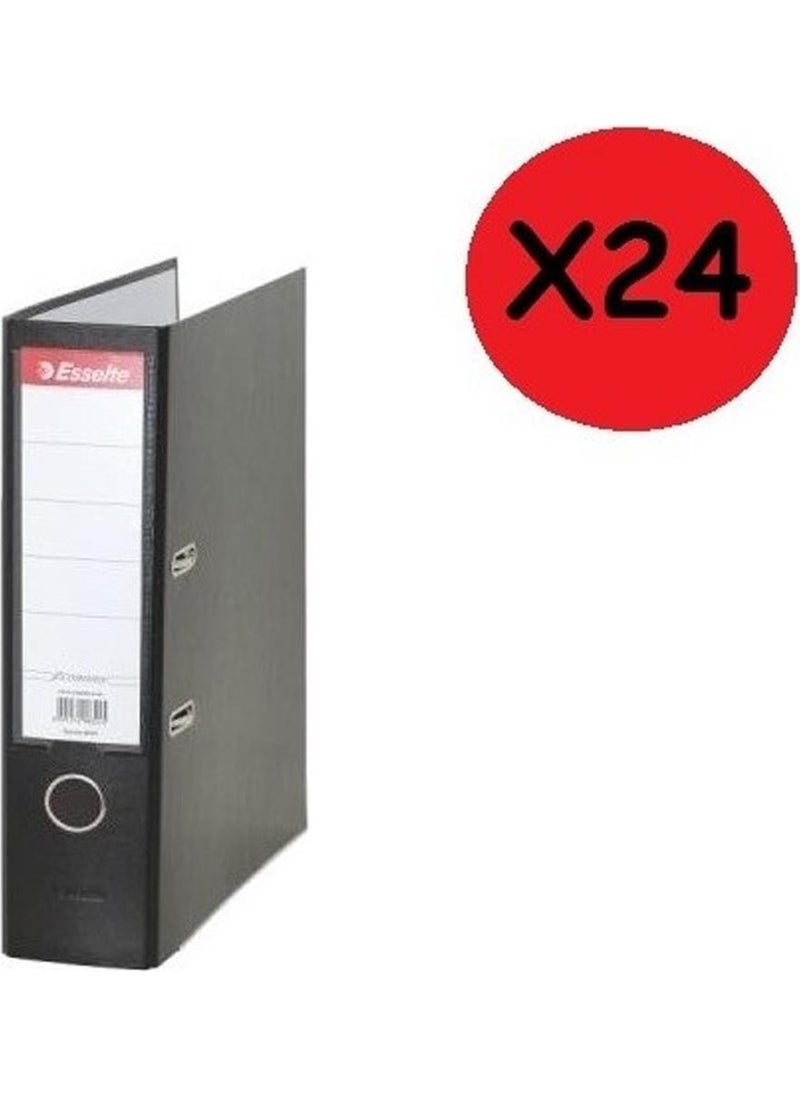 Esselte Folder Economical Large Black Folder (Pack of 24) 