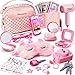 WESAYEE Little Girl Purse with Pretend Makeup for Toddler 35Princess Pretend Play Toys for Ages 57Kids Fake Makeup Sets Includes Toddler Purse Phone CameraBaby Girl Birthday Gift 46 68 - Image 2