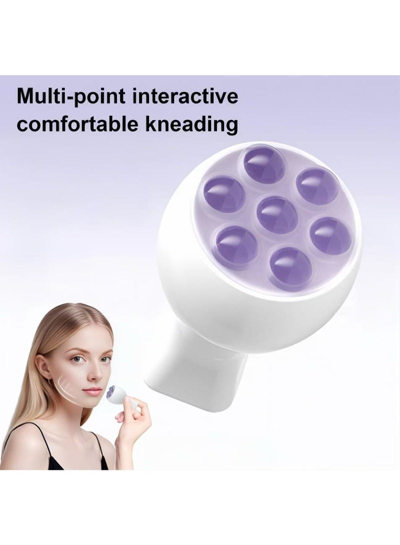 Powder Ball Facial Masseur 8 Balls seamlessly rolled 360 ° Face Lifting and Cushioning Jade Shiatsu Masseur Neck Massage Masseur - Image 5