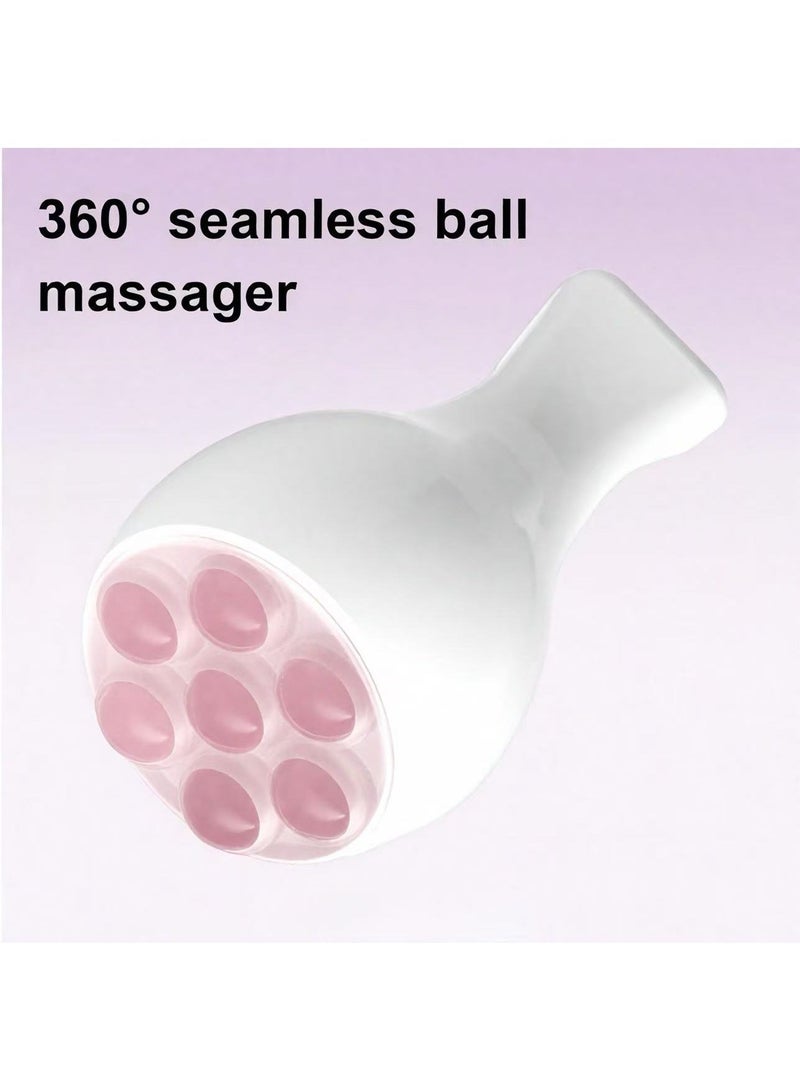 Powder Ball Facial Masseur 8 Balls seamlessly rolled 360 ° Face Lifting and Cushioning Jade Shiatsu Masseur Neck Massage Masseur - Image 2