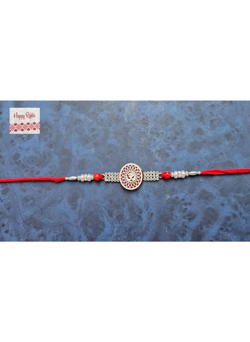 Shreeji Traditional Rakhi for Brother – Handcrafted Raksha Bandhan Thread with Decorative Beads (DESIGN 10) - Image 1
