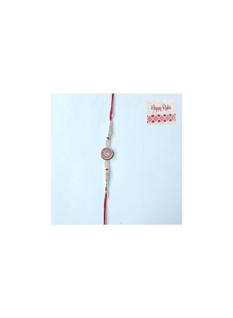 Shreeji Traditional Rakhi for Brother – Handcrafted Raksha Bandhan Thread with Decorative Beads (DESIGN 10) - Image 2