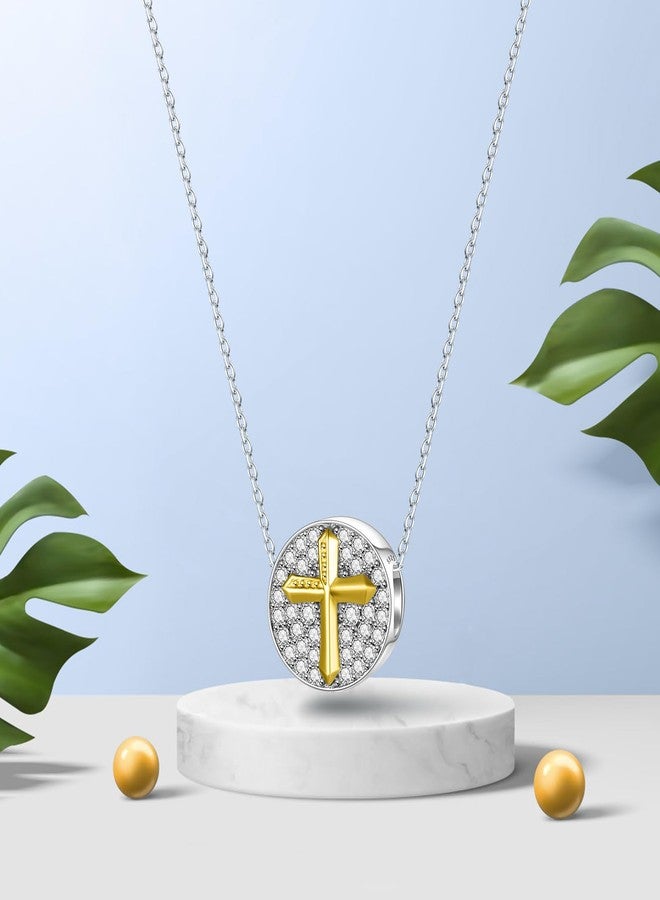 DALARAN Cross Charm Fit Charms Bracelet Christian Bible Verse Charms Prayer Faith Religious Presents for Women - Image 5