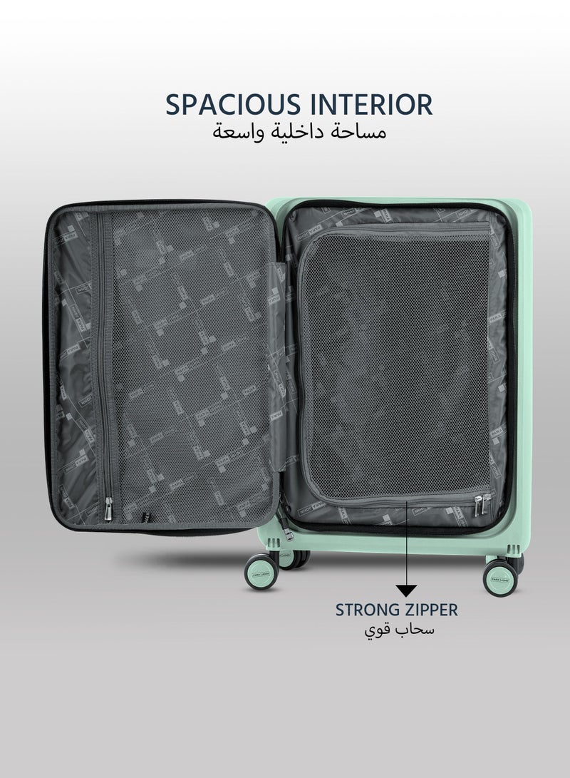 بارا جون حقيبة سفر جديدة قابلة للطي مقاس كابينة قطعة واحدة - أخضر - Image 5