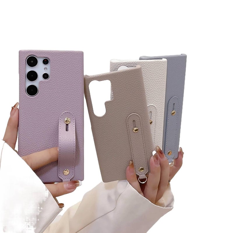 غطاء هاتف | حماية من السقوط | مقاوم للصدمات لـ Huawei Mate 60 Pro | وردي ملمس جلد - Image 4