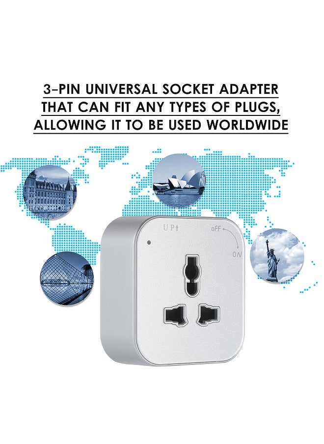Generic - Universal 3-Pin Track Sockets Power Track Socket Outlet Versatile Electric Mobile Track Socket Power Track Adapter - Image 1