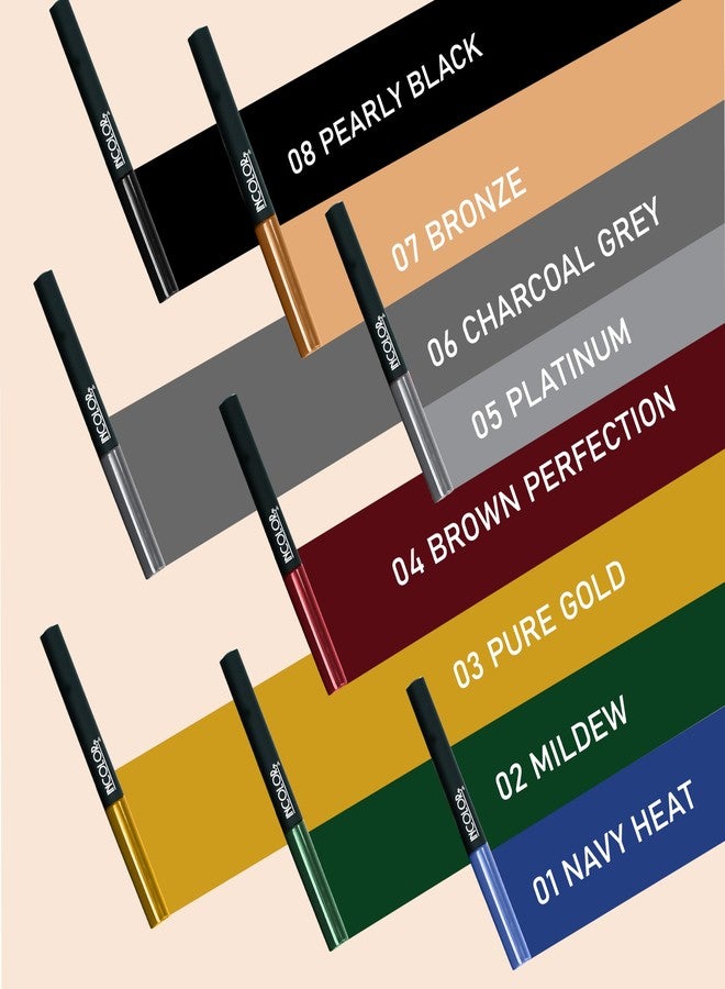 INCOLOR Stroke Maker Eyeliner, Intense Matte Finish | Quick Drying | 24HR Long Lasting | Fine Tip For Precise Smooth Application | Waterproof | Smudgeproof (Bronze) - Image 3