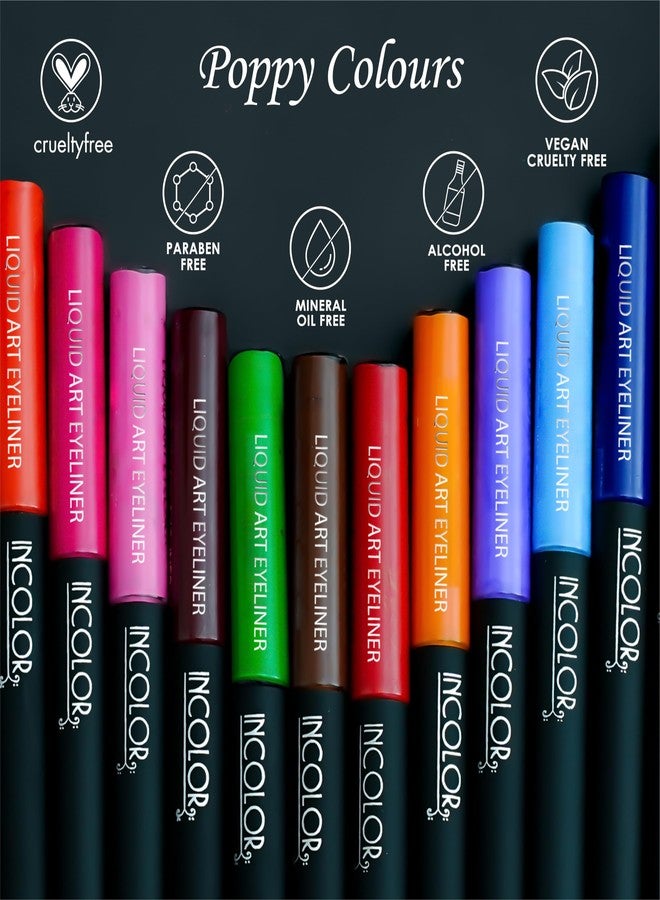INCOLOR Stroke Maker Eyeliner, Intense Matte Finish | Quick Drying | 24HR Long Lasting | Fine Tip For Precise Smooth Application | Waterproof | Smudgeproof (Bronze) - Image 5