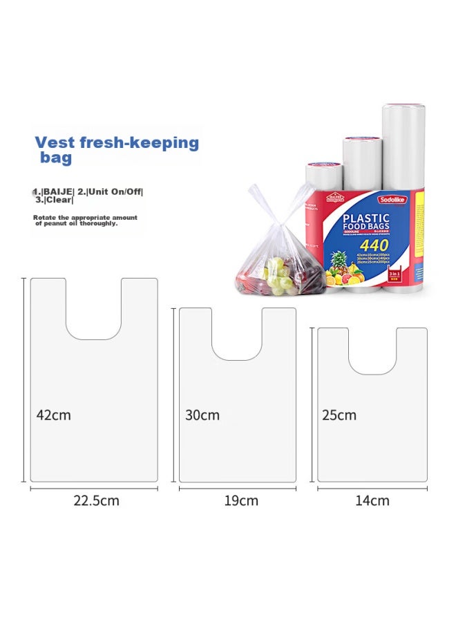 Sodolike Vest-style Food Storage Bags Combo Pack 440 Pieces - Image 4