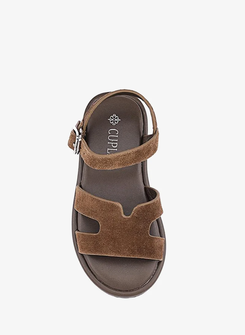 Cuple Coffee Girls Flat Ankle Strap Sandals for Women | Best Price UAE
