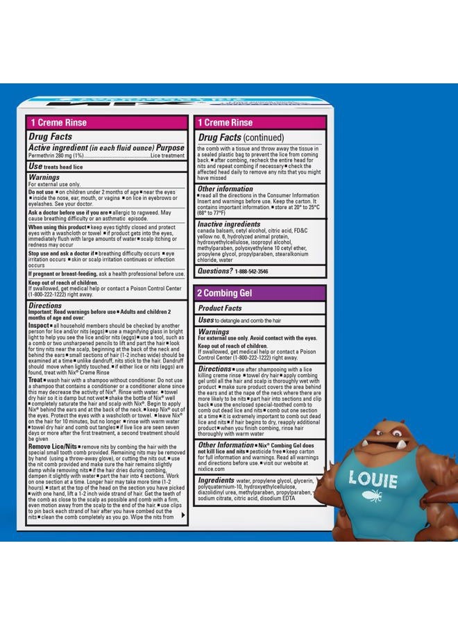 NIX Complete Lice Treatment Kit, Lice Treatment for Hair, Lice Spray for Home, Lice Comb - Image 5