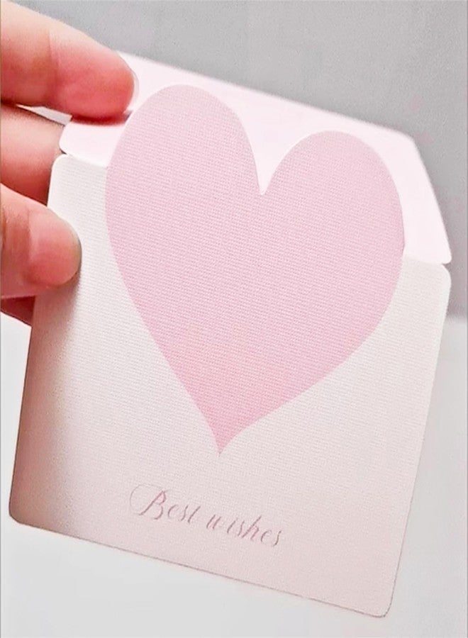 Toosunny 100 Pcs Heart Place Cards - Tented Folding Seating Name Cards for Wedding Reception, Bridal Shower, Birthday Party, Dinner Table Setting - Image 3